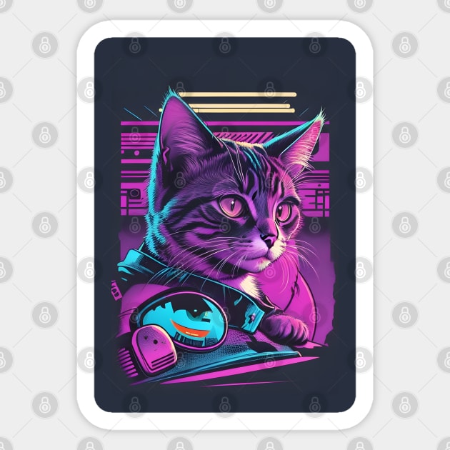 COOL Cats ! no2 Sticker by Buff Geeks Art